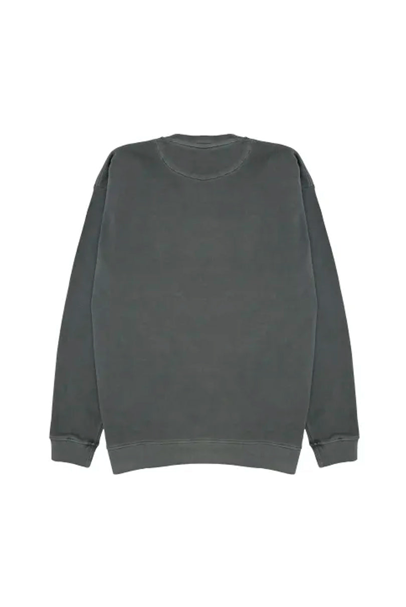 SUDADERA SIN CAPUCHA HUDSON EFECTO DESGASTADO GRIS