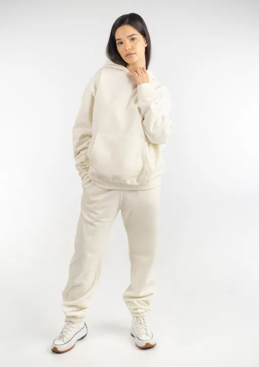 PANTALONES JOGGERS PENICHE LARGOS DEPORTE BLANCO ROTO