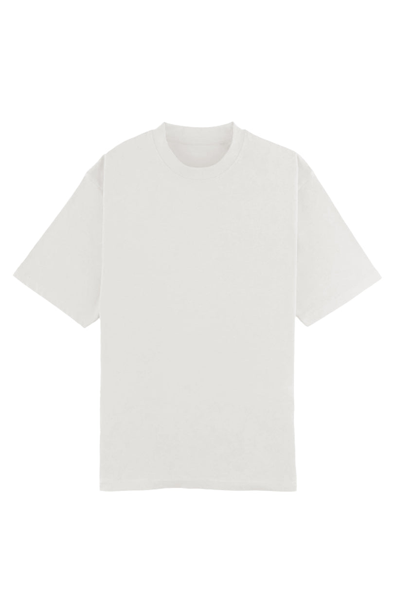 CAMISETA VELETA OVERSIZED EFECTO DESGASTADO GRIS CLARO