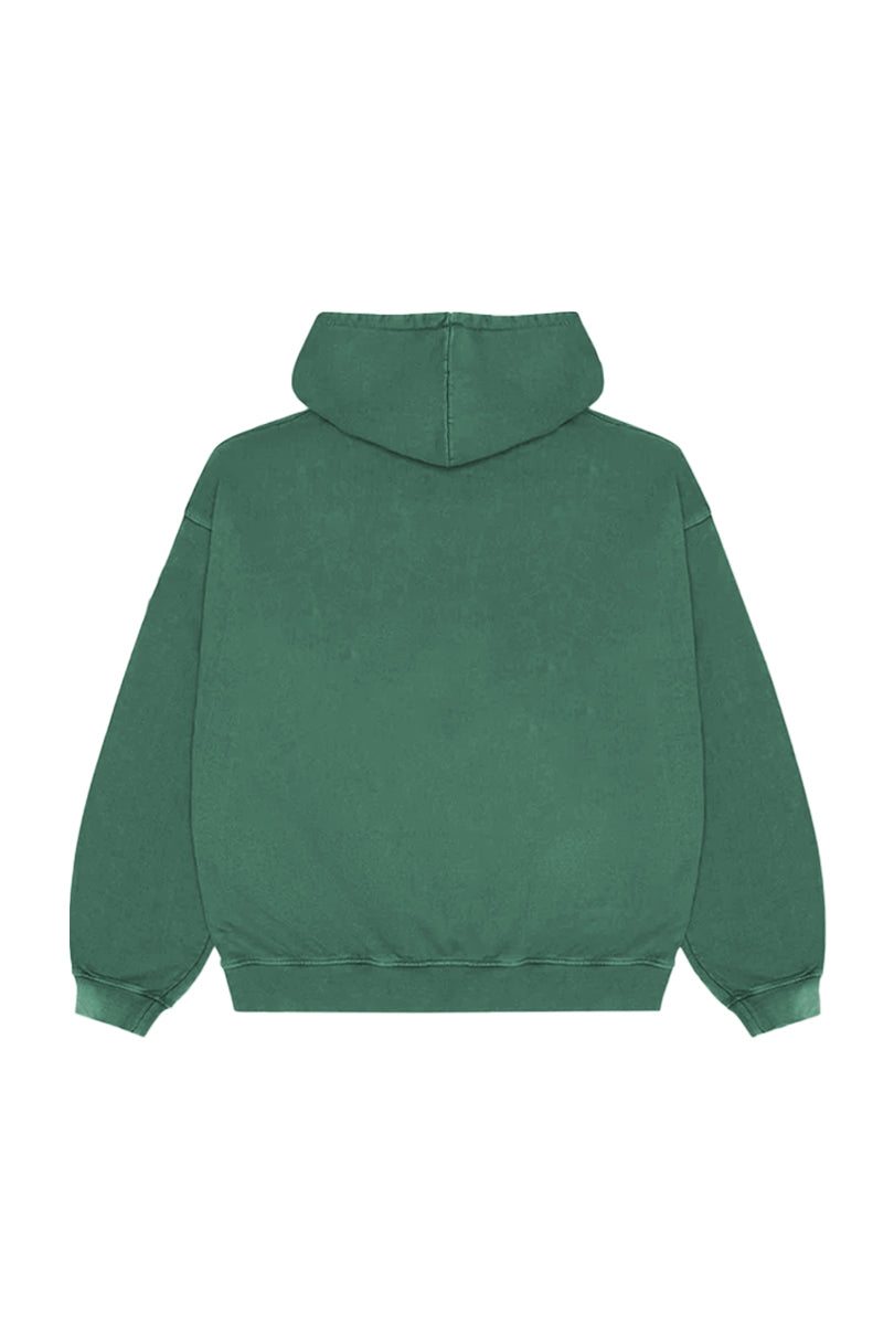 SUDADERA HUDSON EFECTO DESGASTADO VERDE