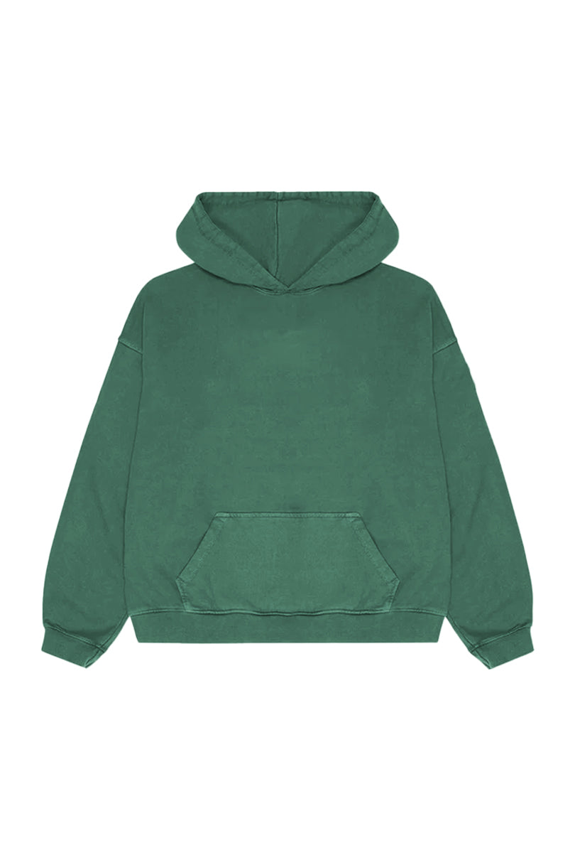 SUDADERA HUDSON EFECTO DESGASTADO VERDE