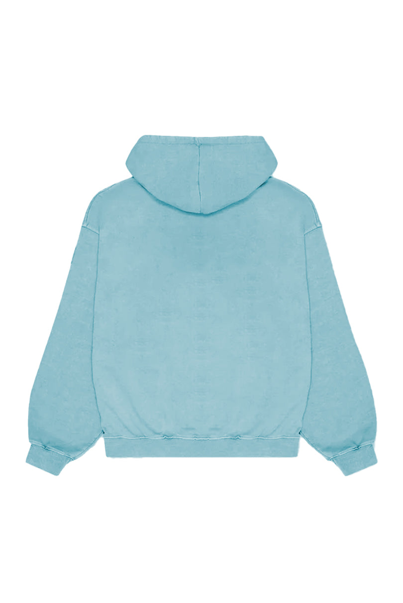 SUDADERA HUDSON EFECTO DESGASTADO AZUL CLARO