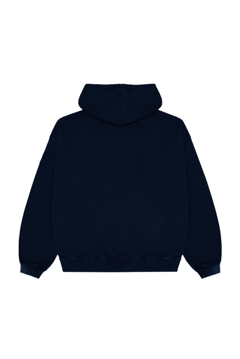 SUDADERA HUDSON EFECTO DESGASTADO AZUL MARINO